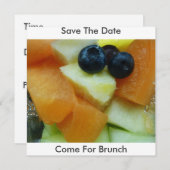 Obstsalat, Save the Date zum Brunch (Vorne/Hinten)