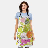 Obstsalat; Sommerkollage Schürze (Getragen)