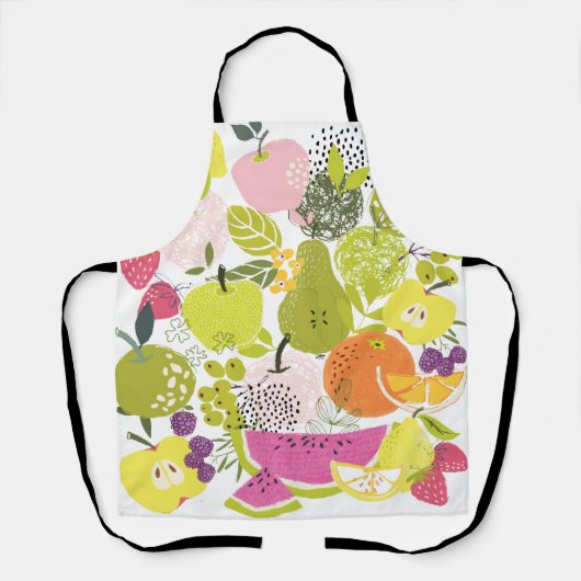 Obstsalat; Sommerkollage Schürze (Vorderseite)