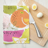 Obstsalat; Sommerkollektion Geschirrtuch (Viertel Falte)