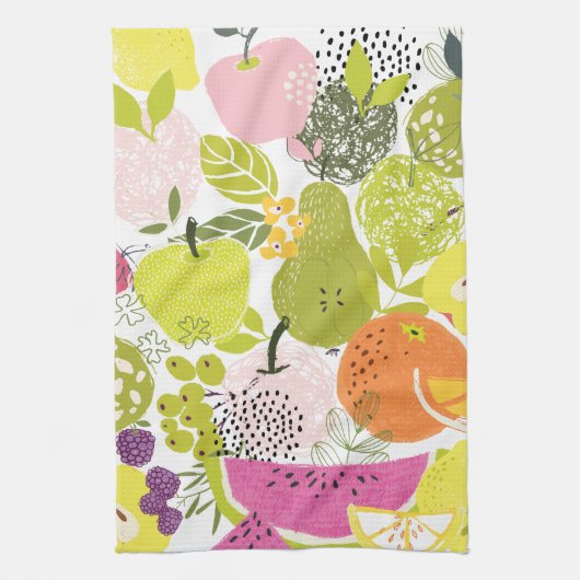 Obstsalat; Sommerkollektion Geschirrtuch (Vertikal)
