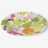 Obstsalat; Sommerkollektion Pappteller (Schrägansicht)