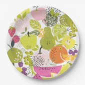 Obstsalat; Sommerkollektion Pappteller (Vorderseite)