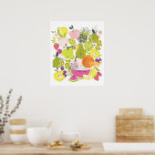 Obstsalat; Sommerkollektion Poster (Küche)