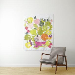 Obstsalat; Sommerkollektion Wandteppich