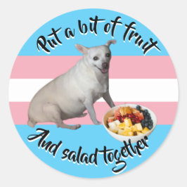 Obstsalatsticker Runder Aufkleber
