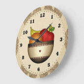 Obstschale 2 Küchenuhr Große Wanduhr (Winkel)