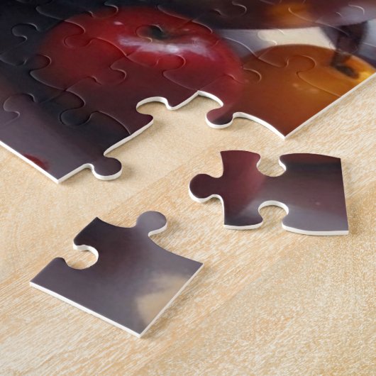 Obstschale auf einem Tafelölgemälde Puzzle (Seite)