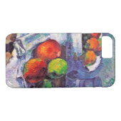 Obstschale, Glas und Äpfel, Cezanne Case-Mate iPhone Hülle (Rückseite (Horizontal))