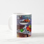 Obstschale, Glas und Äpfel, Cezanne Kaffeetasse (Vorderseite Links)