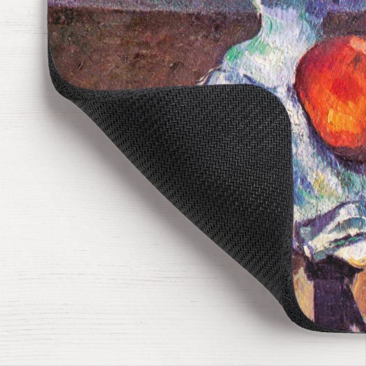Obstschale, Glas und Äpfel, Cezanne Mousepad (Ecke)