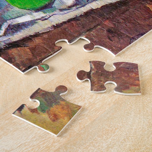 Obstschale, Glas und Äpfel, Cezanne Puzzle (Seite)
