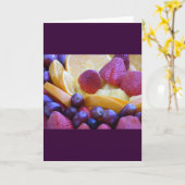 Obstschale Karte (Gelbe Blume)