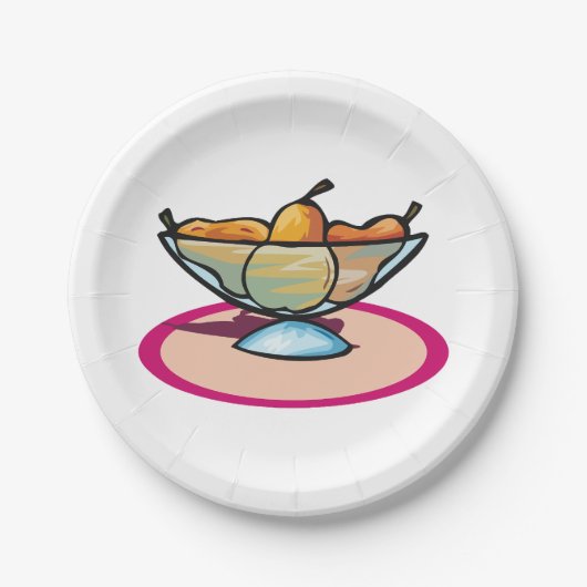 Obstschale Pappteller (Vorderseite)