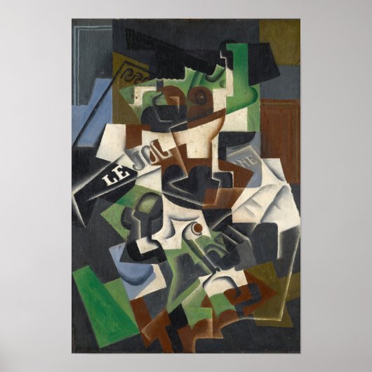 Obstschale, Pipe und Journal, 1917 Poster (Vorne)