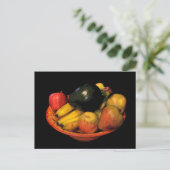 Obstschale Postkarte (Stehend Vorderseite)