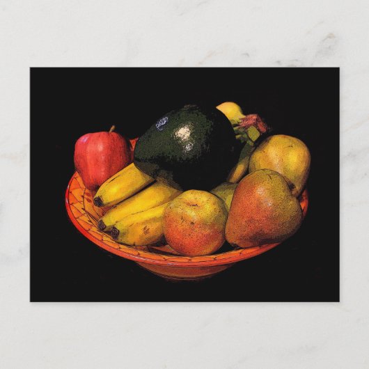 Obstschale Postkarte (Vorderseite)