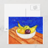 Obstschale Postkarte (Vorne/Hinten)