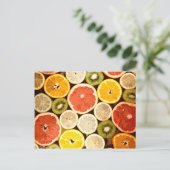 Obstscheiben Benutzerdefinierte Postkarten (Stehend Vorderseite)