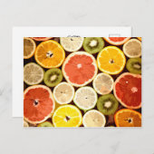 Obstscheiben Benutzerdefinierte Postkarten (Vorne/Hinten)