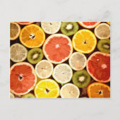 Obstscheiben Benutzerdefinierte Postkarten (Vorderseite)