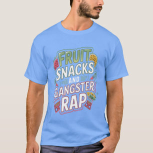 Obstsnacks und Gangster-Rap-Junge T-Shirt