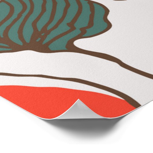 Obstsorte, nahtlos poster (Ecke)