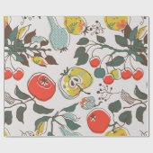 Obstsorte. nahtloses Muster Geschenkpapier (Flach)
