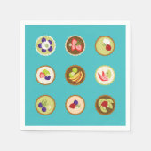 Obstsorten Serviette (Vorderseite)