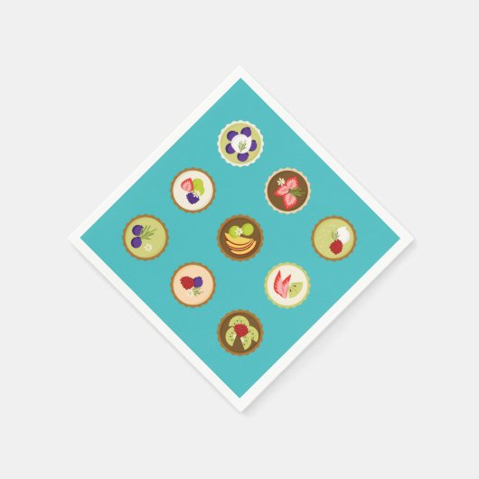 Obstsorten Serviette (Ecke)