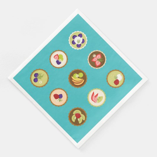 Obstsorten Serviette (Ecke)