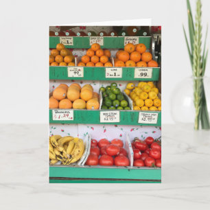 Obststand, Columbus Avenue, New York City, NYC Karte