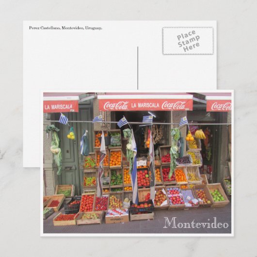 Obststand Postkarte (Vorne/Hinten)