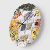 Obststand von Gustave Caillebotte, Vintage Kunst Große Wanduhr (Winkel)