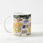 Obststand von Gustave Caillebotte, Vintage Kunst Kaffeetasse (Links)