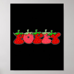 Obststrawberry Grandpa Poppy Halloween Kostüm Poster
