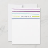 Obststreifen - Geschirr - Trauben Einladung (Vorderseite)