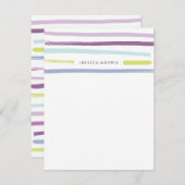 Obststreifen - Geschirr - Trauben Einladung (Vorne/Hinten)