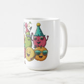 Obsttanz zum Party Kaffeetasse (VorderseiteRechts)