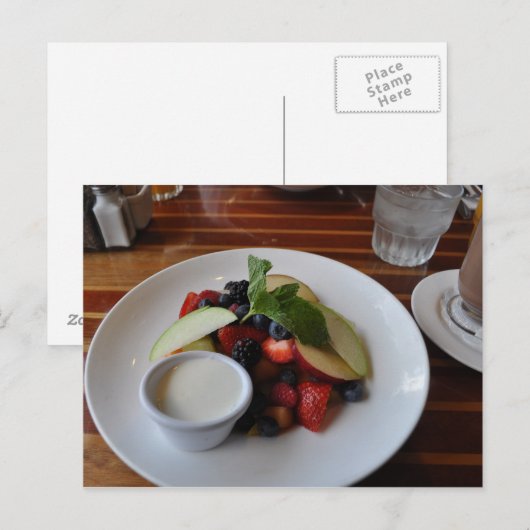 Obstteller Postkarte (Vorne/Hinten)