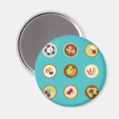 Obsttörtchen Magnet (Vorderseite/Rückseite)