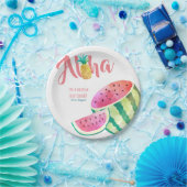 Obsttropische Teller Wassermelone Ananas (Party)