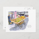 Obstverkäufer in Alt-Havanna, Kuba Postkarte (Vorne/Hinten)