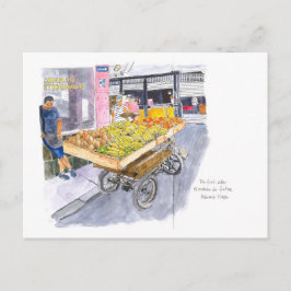 Obstverkäufer in Alt-Havanna, Kuba Postkarte