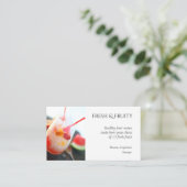 Obstwasser mit Pfirsich und Wassermelone Visitenkarte (Stehend Vorderseite)