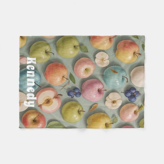 Obstwein: Pastelfrucht Fleecedecke (Vorderseite (Horizontal))