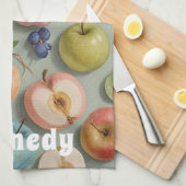 Obstwein: Pastelfrucht Geschirrtuch (Viertel Falte)
