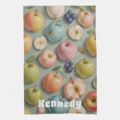 Obstwein: Pastelfrucht Geschirrtuch (Vertikal)