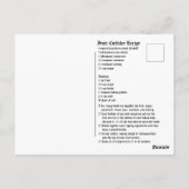 Obstwürmer Rezept Postkarte (Rückseite)