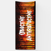 Obszöner Anthropozän Klimawandel Banner (Vertikal)